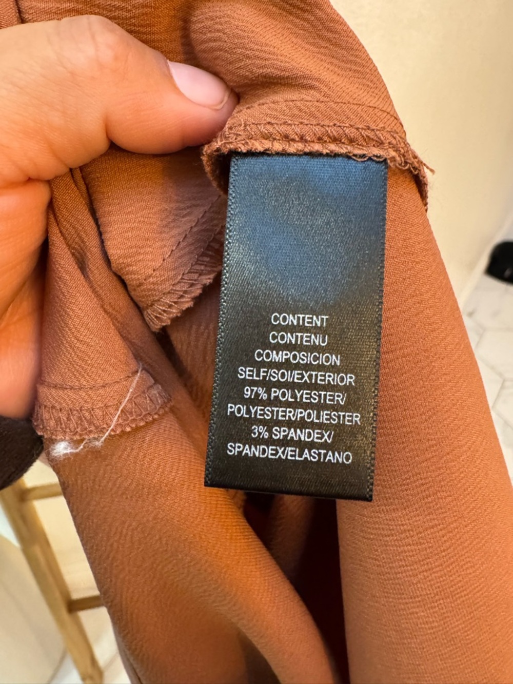 Wayf Rust-Brown Slip Midi Dress - Picture 7 of 8